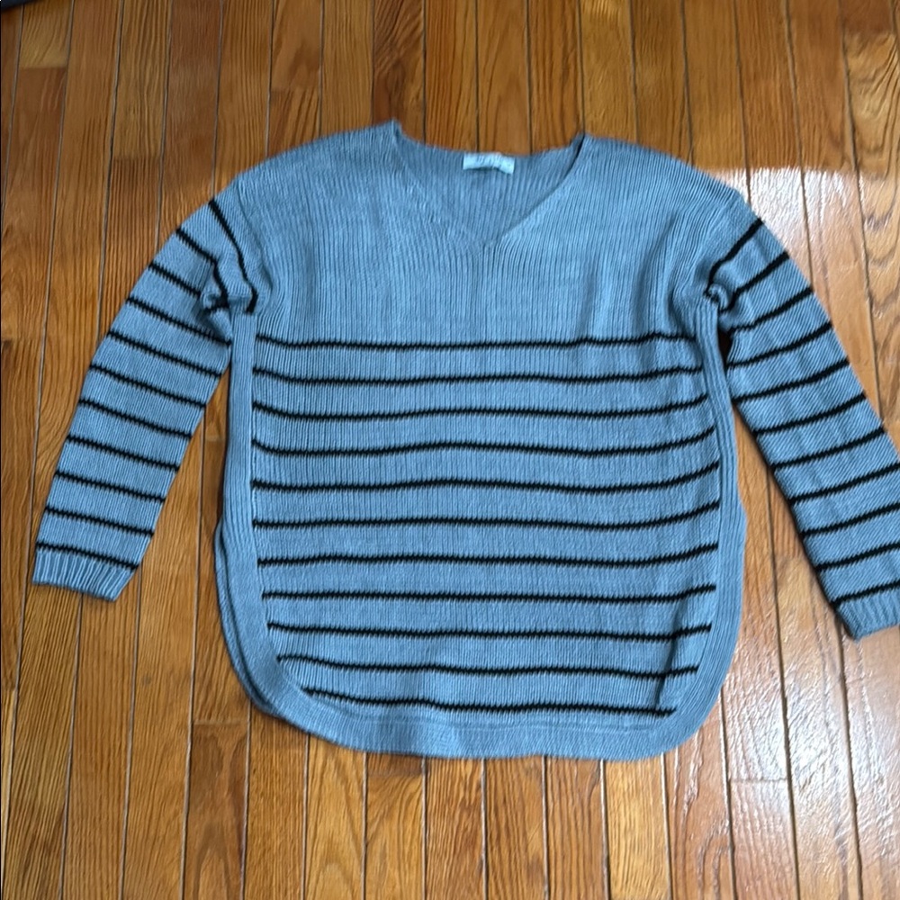 Blue and Navy Striped Sweater size Medium